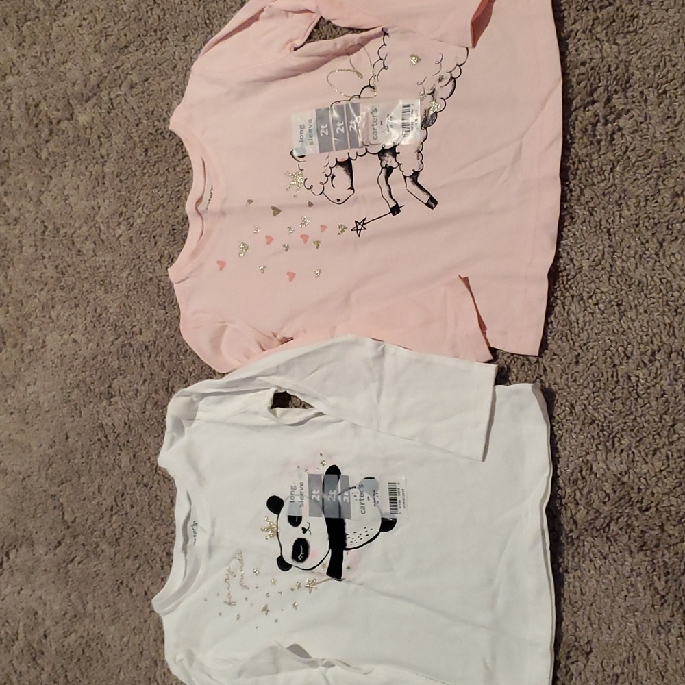 Girls Carter's long sleeve shirt NWT